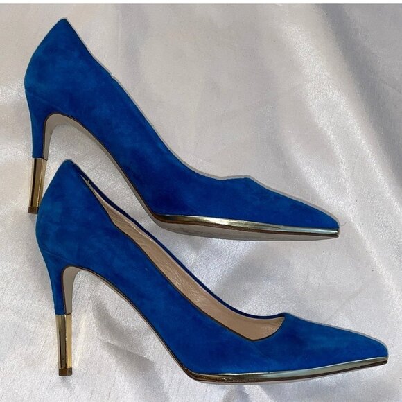 J.CREW Everly Suede Metallic-Trim Stilettos - Picture 6 of 10